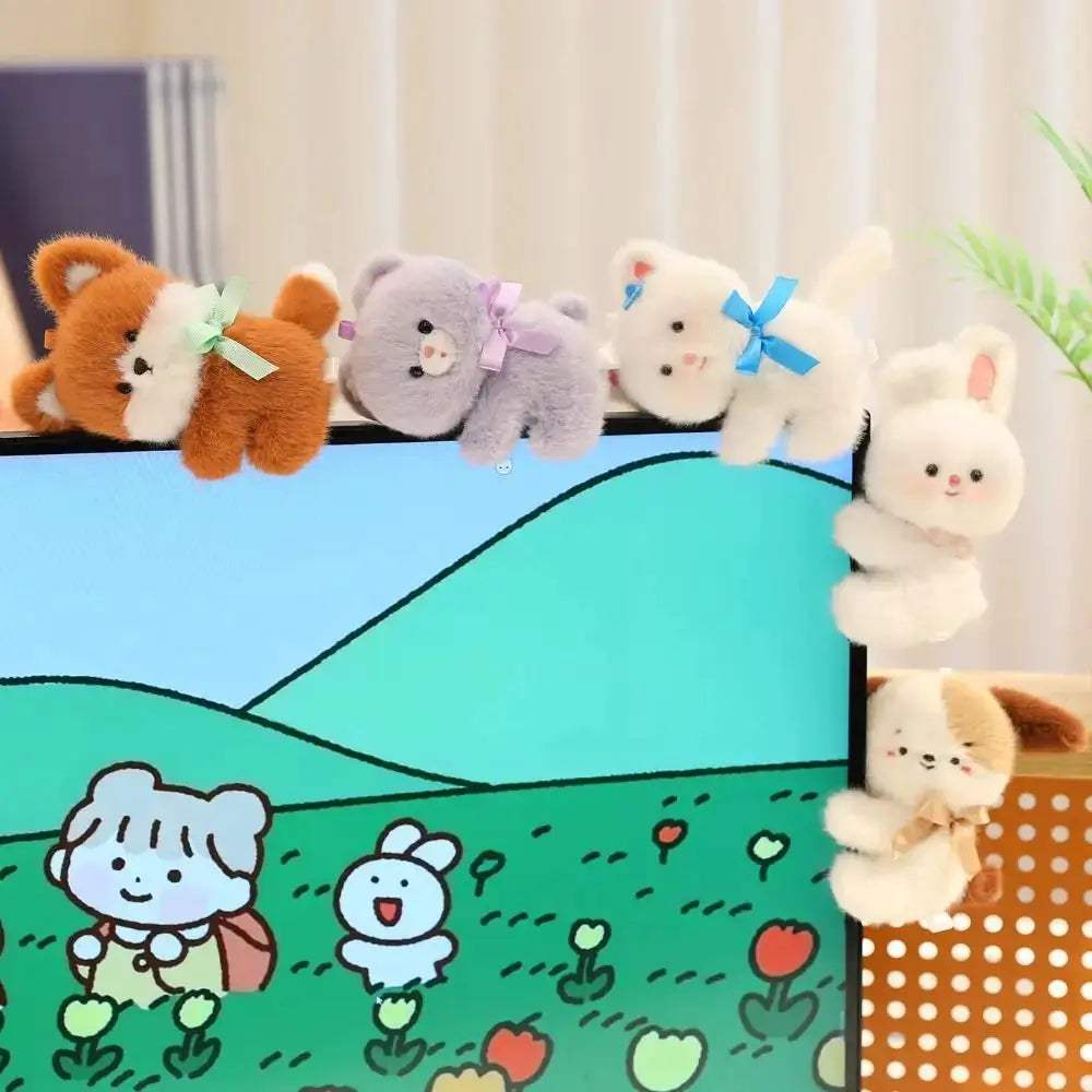 Cute Plush Rabbit Clip Toy For Computer Decoration - ToylandEU