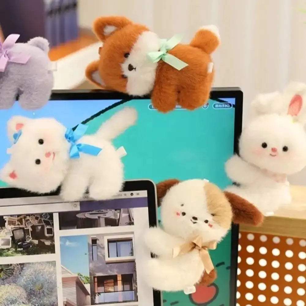 Cute Plush Rabbit Clip Toy For Computer Decoration - ToylandEU