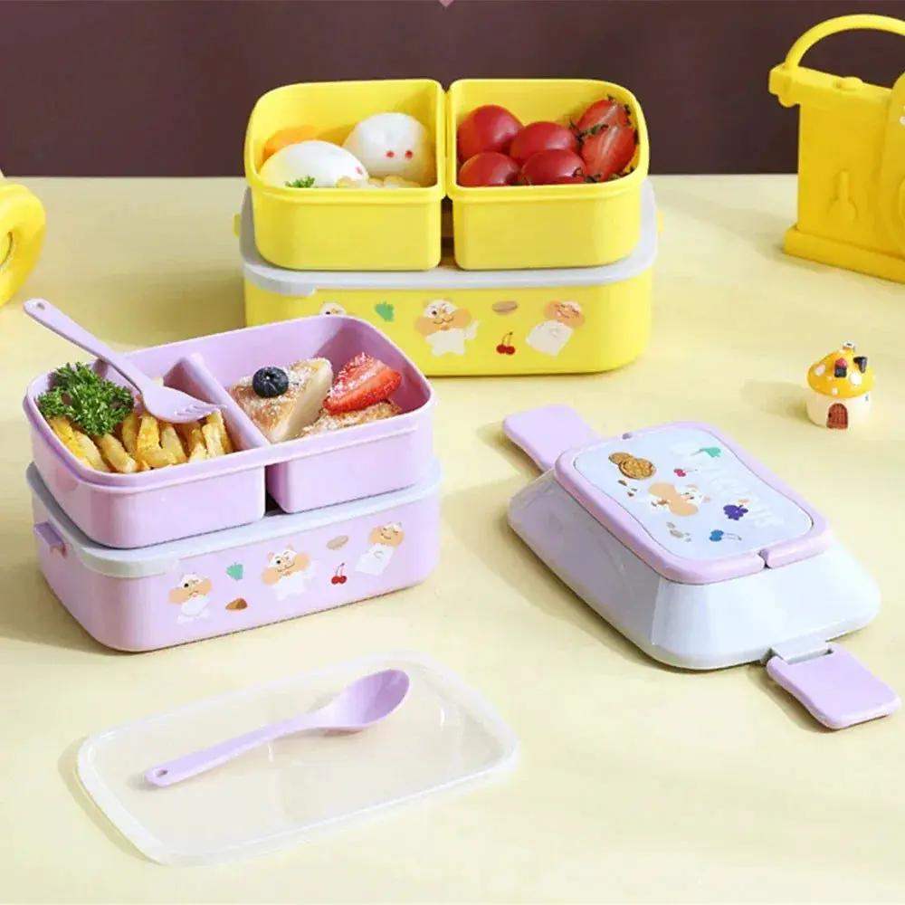 Portable Kids Double Layer Microwave Safe Bento Box For Lunch - ToylandEU