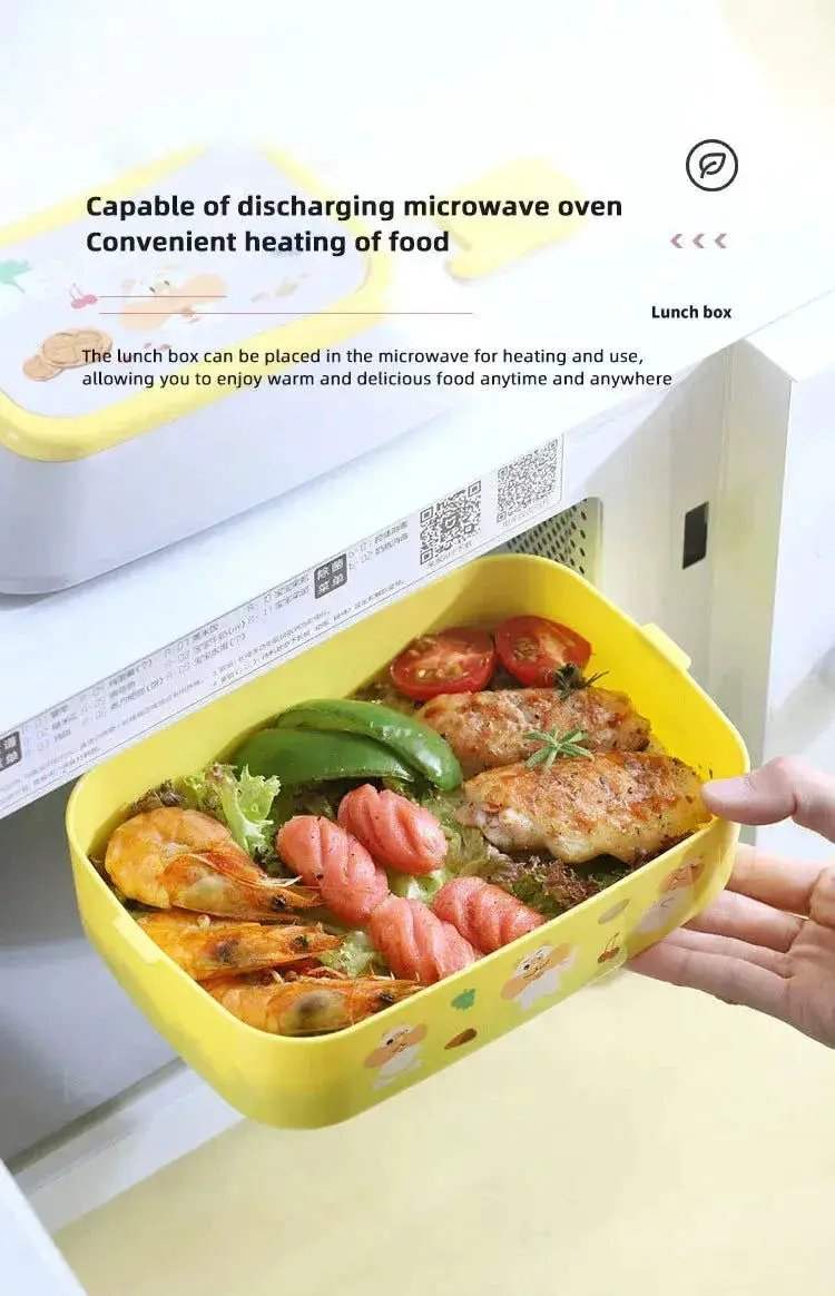 Portable Kids Double Layer Microwave Safe Bento Box For Lunch - ToylandEU