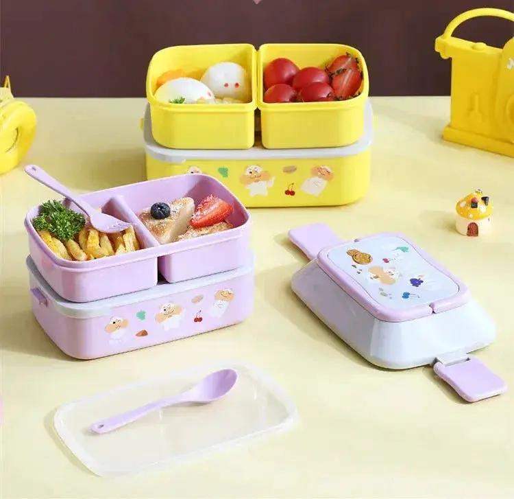 Portable Kids Double Layer Microwave Safe Bento Box For Lunch - ToylandEU