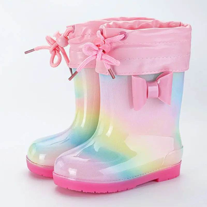 Cute Rain Boots Cartoon Print Waterproof For Girls - ToylandEU