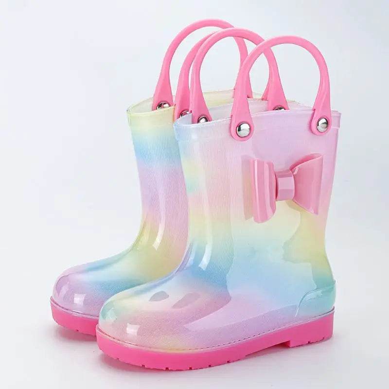 Cute Rain Boots Cartoon Print Waterproof For Girls - ToylandEU