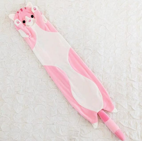 Long Body Cat Plush Toy with Cushion and Stuffed Doll for Kids" - "Adorable Long Body Cat Plush Toy with Cushion and Stuffed Doll ToylandEU.com Toyland EU