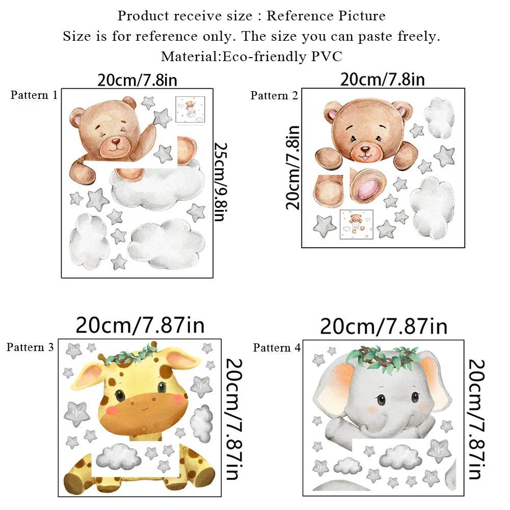 Cute Switch Panel Sticker Animal Shapes For Kids Bedroom - ToylandEU
