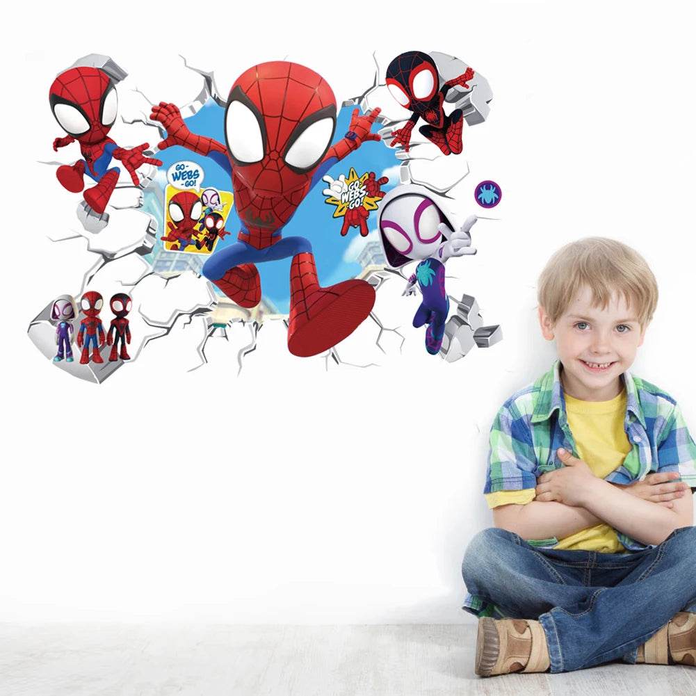 Cute Wall Stickers Spiderman Mini For Kids Room Decor - ToylandEU