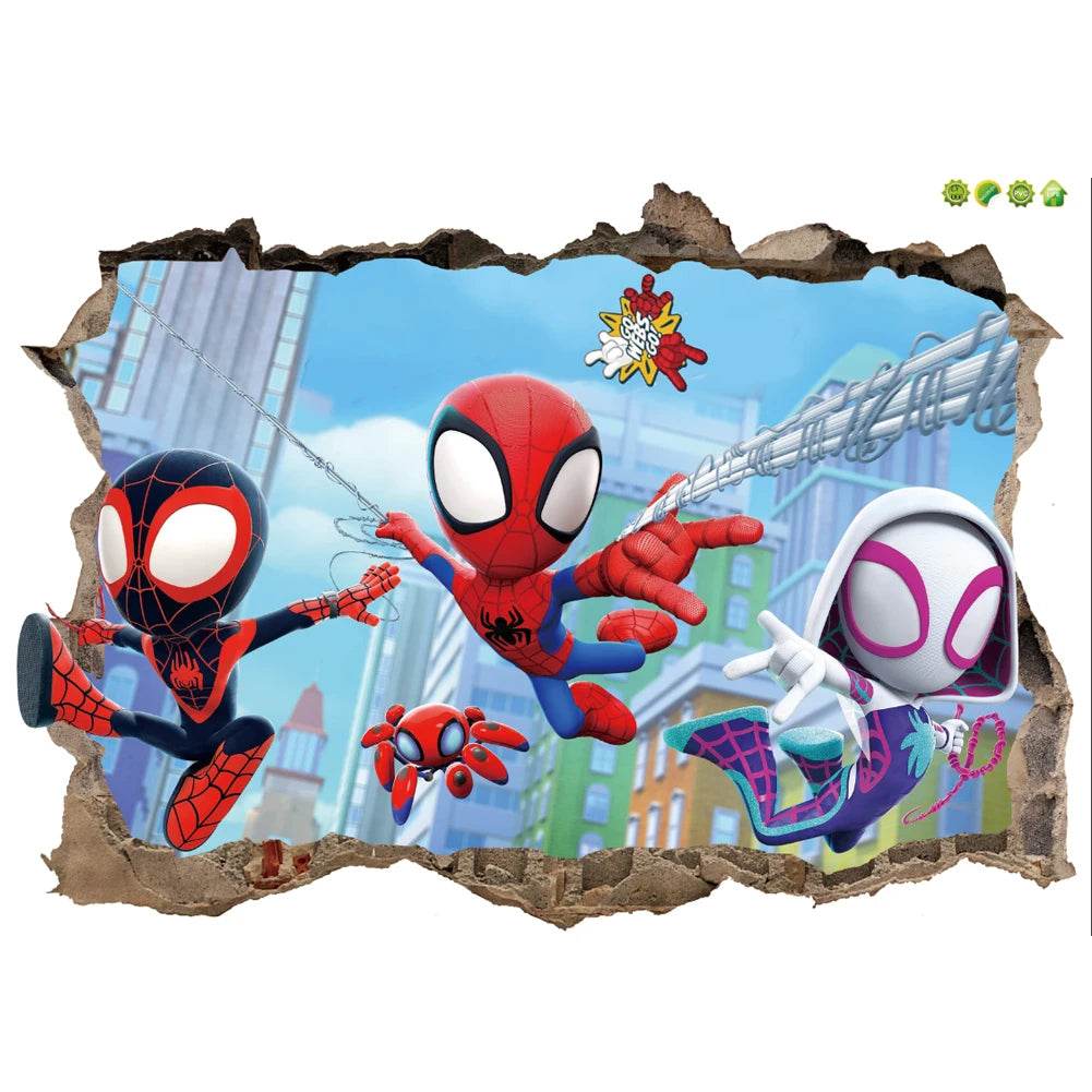 Cute Wall Stickers Spiderman Mini For Kids Room Decor - ToylandEU
