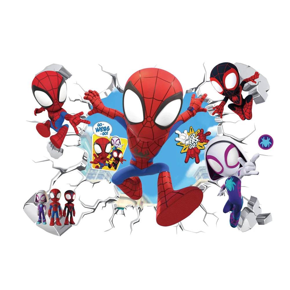 Cute Wall Stickers Spiderman Mini For Kids Room Decor - ToylandEU