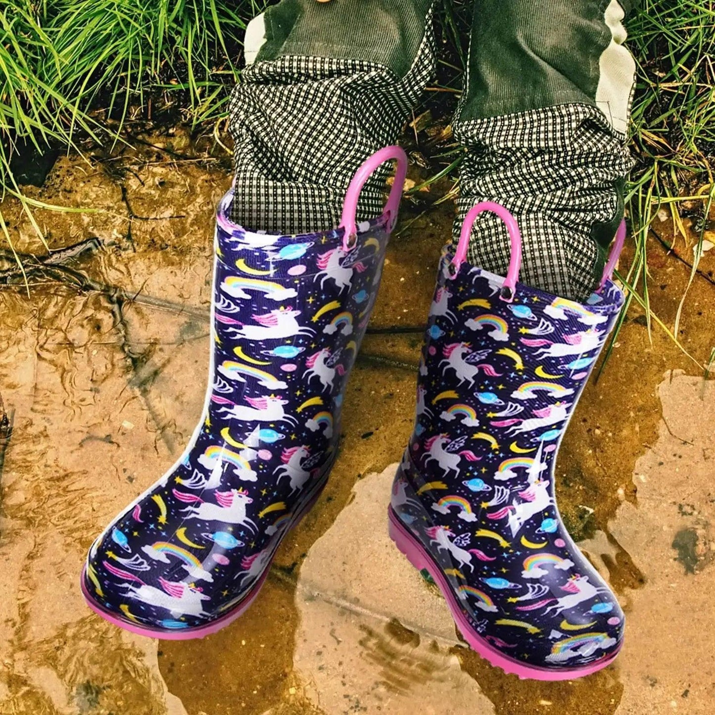  Cute Waterproof Toddler Rain Boots - Dino Unicorn Design -  ToylandEU™