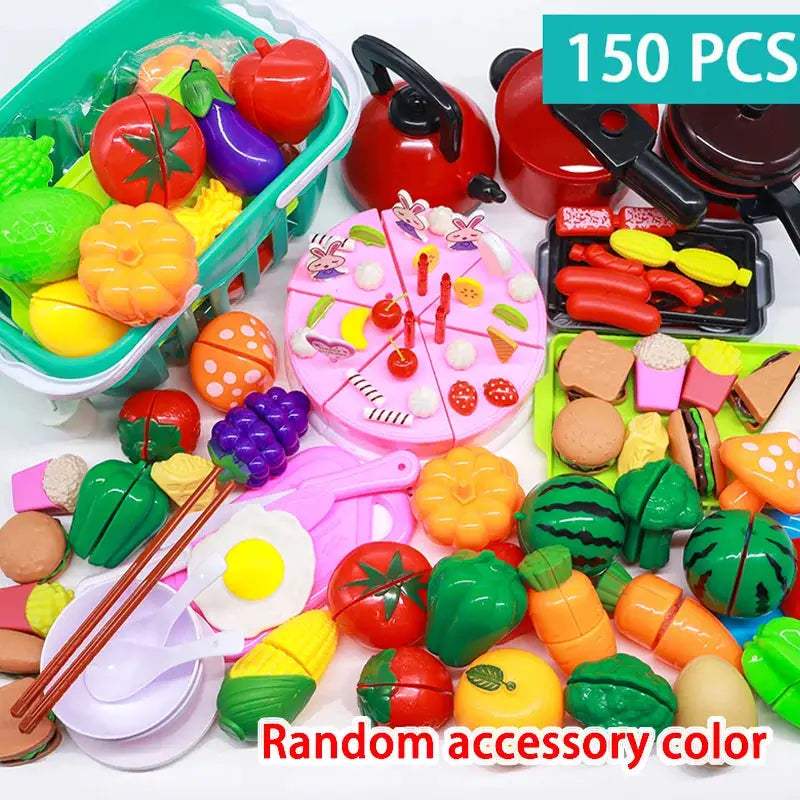  Cutting Play Food Set Safe Plastic Pretend Kitchen Toys -  ToylandEU™