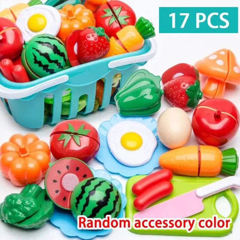  Cutting Play Food Set Safe Plastic Pretend Kitchen Toys -  ToylandEU™