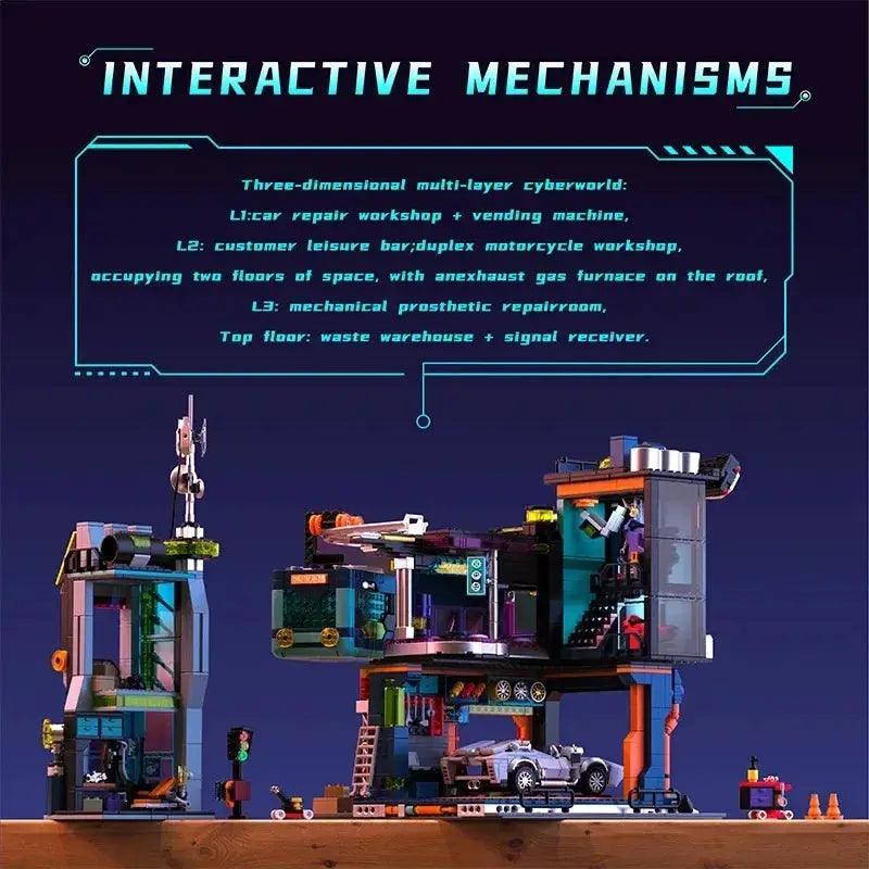  Cyberpunk City Building Blocks Lego Compatible Modular -  ToylandEU™