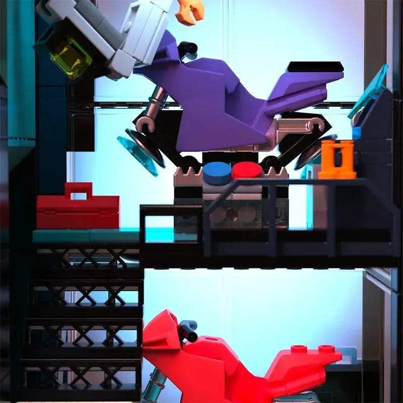 Cyberpunk City Building Blocks Set For Creative Modular Construction - ToylandEU