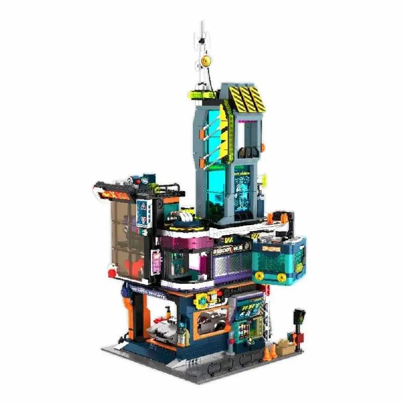 Cyberpunk City Building Blocks Set For Creative Modular Construction - ToylandEU