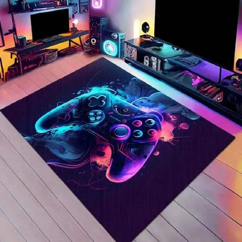 Cyberpunk Esports Gaming Carpet Crystal Velvet Floor Mat Washable - ToylandEU