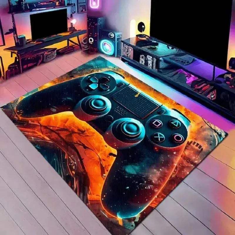 Cyberpunk Esports Gaming Carpet Crystal Velvet Floor Mat Washable - ToylandEU