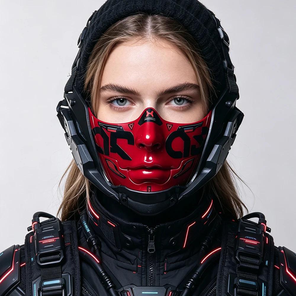 Cyberpunk Half Face Mask | 14 Colors | Toylandeu™