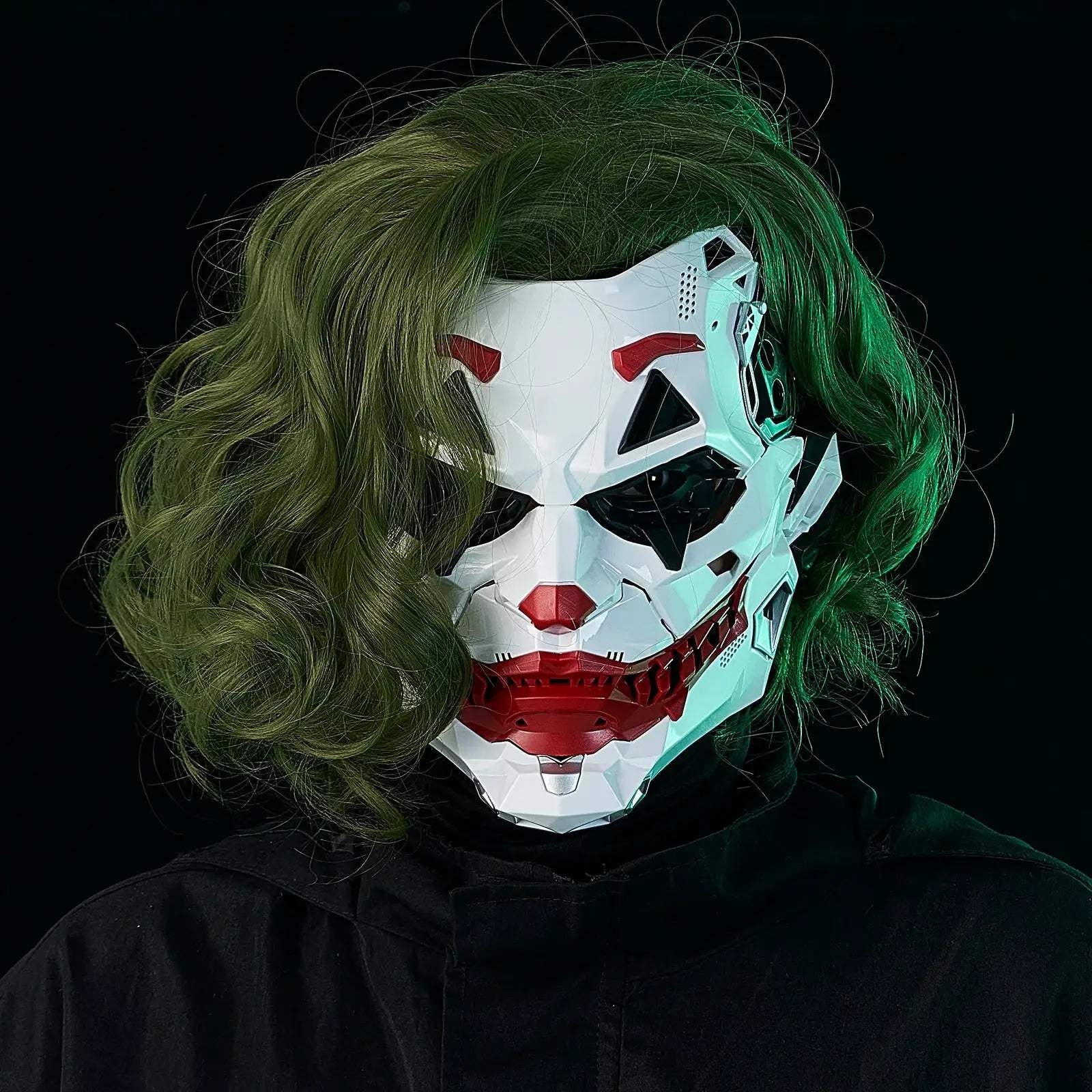  Cyberpunk Joker Mask Cosplay Geometric White Red Design -  ToylandEU™