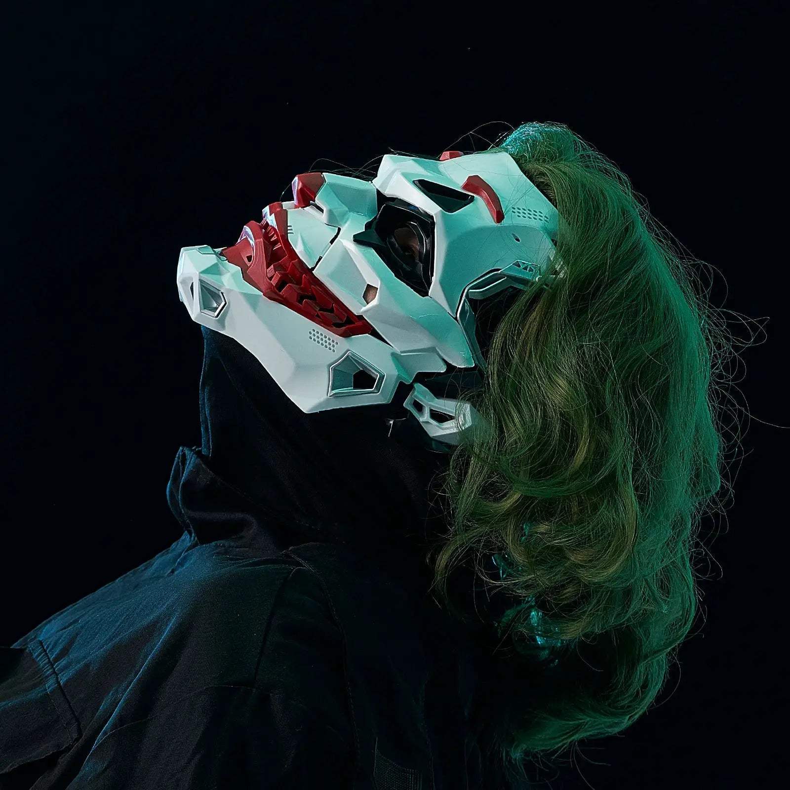  Cyberpunk Joker Mask Cosplay Geometric White Red Design -  ToylandEU™