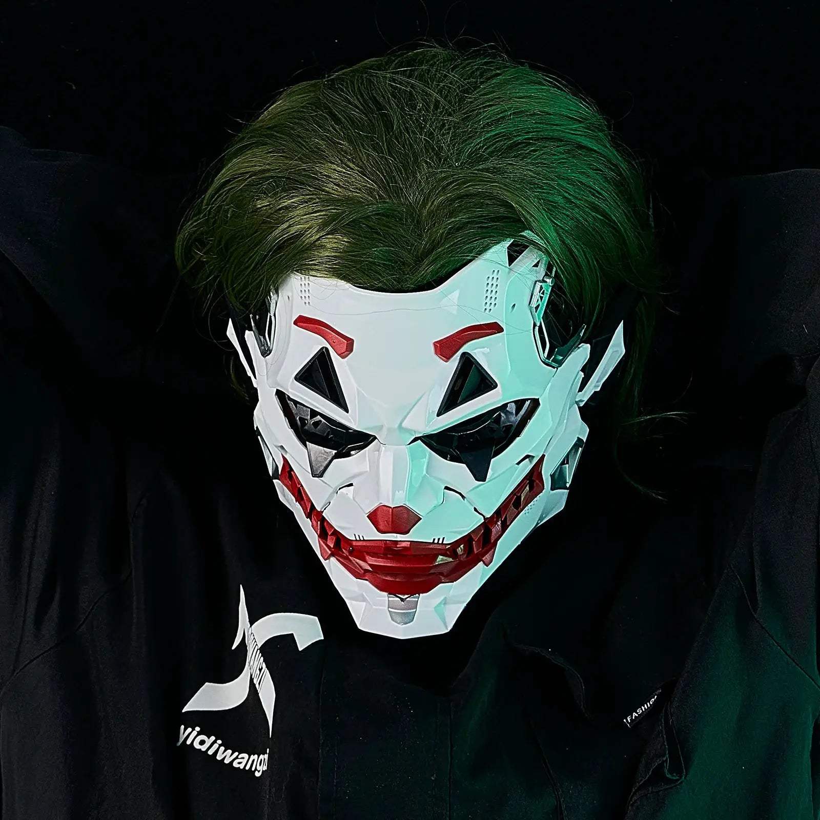  Cyberpunk Joker Mask Cosplay Geometric White Red Design -  ToylandEU™