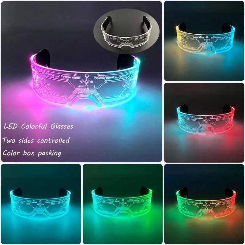  Cyberpunk LED Sunglasses Glowing Party Eyewear -  ToylandEU™