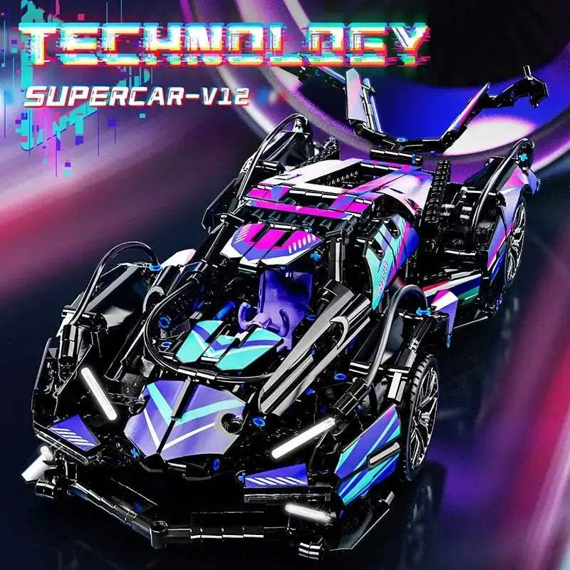  Lego Compatible Building Blocks Car Cyberpunk Lambo -  ToylandEU™