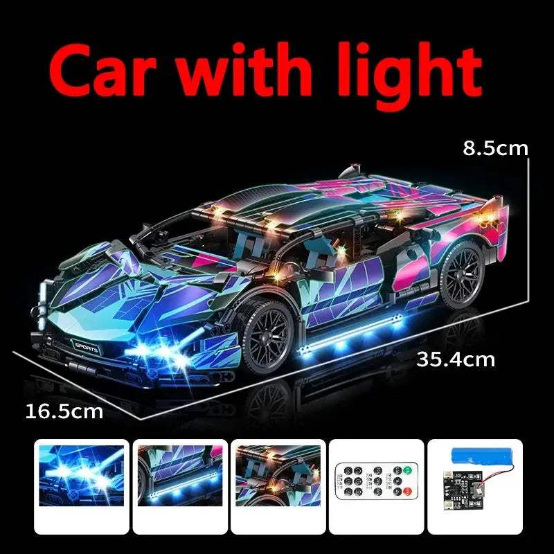  Lego Compatible Building Blocks Car Cyberpunk Lambo -  ToylandEU™