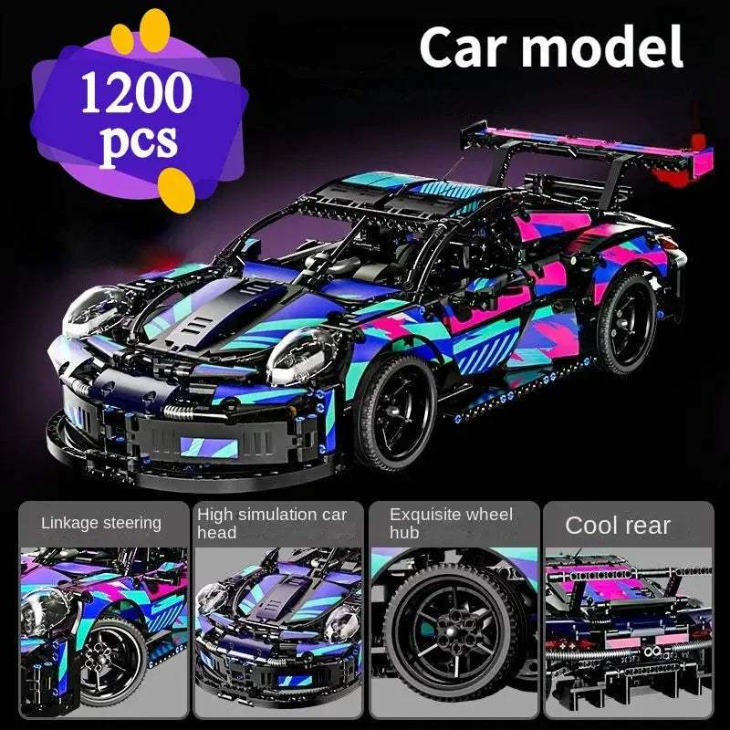  Lego Compatible Building Blocks Car Cyberpunk Lambo -  ToylandEU™