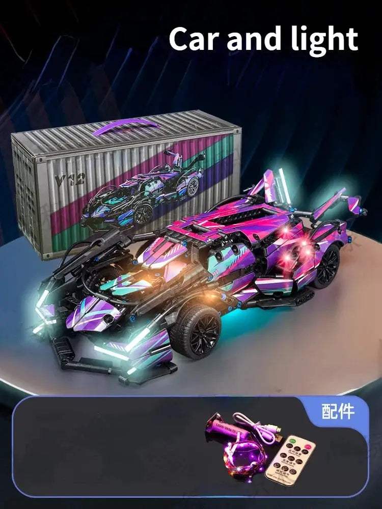  Lego Compatible Building Blocks Car Cyberpunk Lambo -  ToylandEU™
