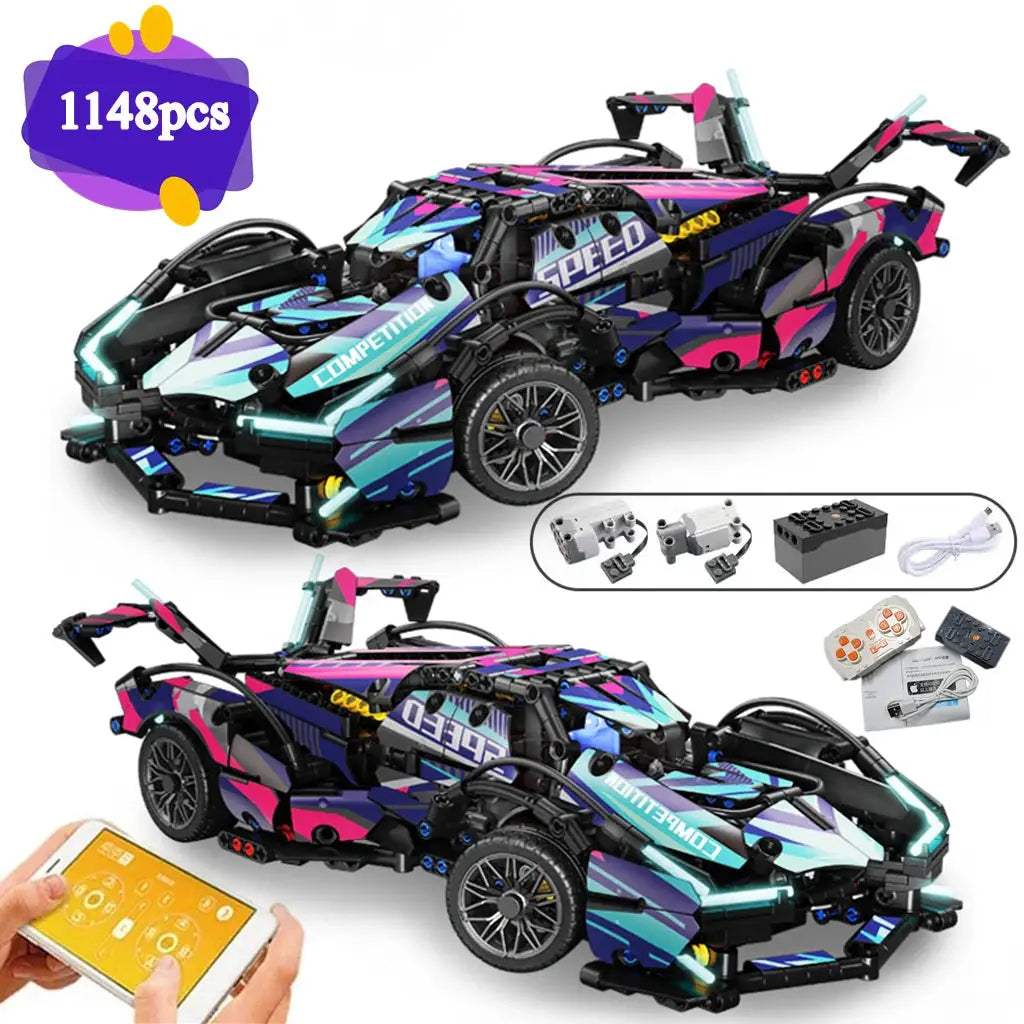  Lego Compatible Building Blocks Car Cyberpunk Lambo -  ToylandEU™