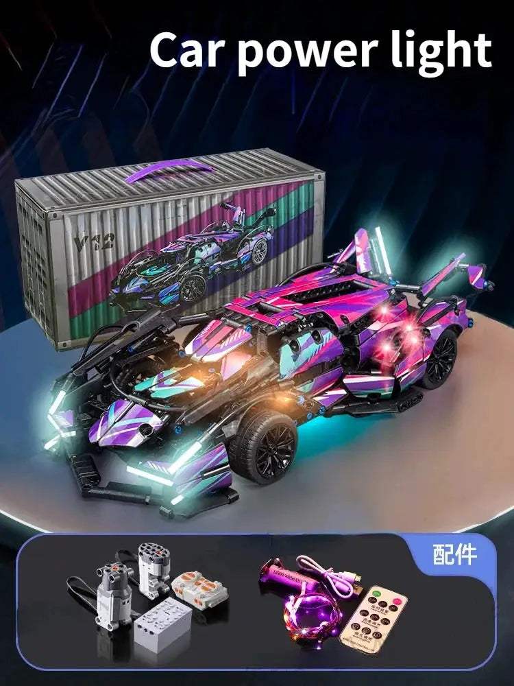  Lego Compatible Building Blocks Car Cyberpunk Lambo -  ToylandEU™