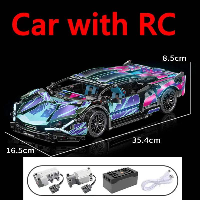  Lego Compatible Building Blocks Car Cyberpunk Lambo -  ToylandEU™