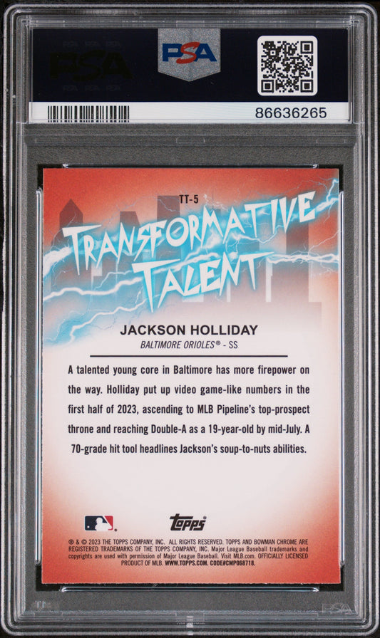 Bowman Draft Jackson Holliday Rookie Card PSA 9 TT5