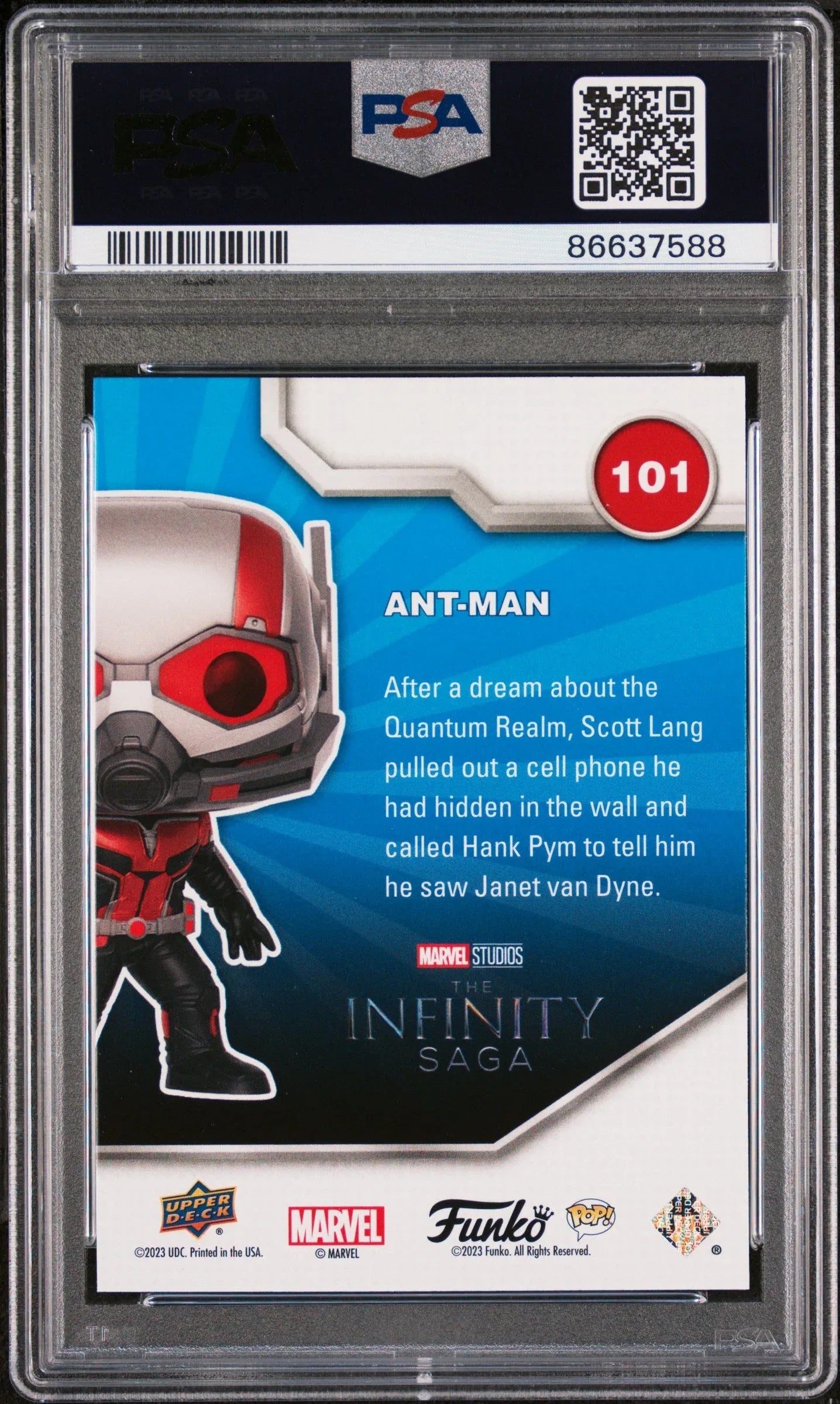 Ant Man Funko Pop Marvel PSA 10 2023 Upperdeck Exclusive