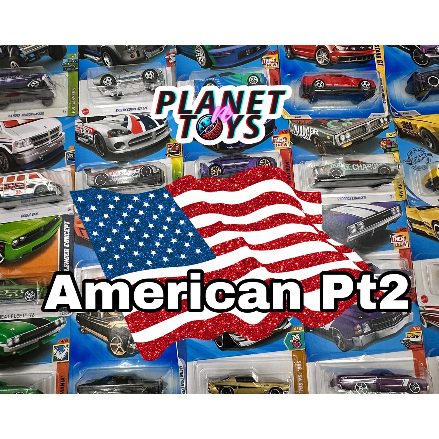Hot Wheels American Power V2 1:64 Diecast Assorted (Ford, Chevy, Dodge, Mustang, Corvette, GMC, Jeep, Merc, Camaro) - ToylandEU