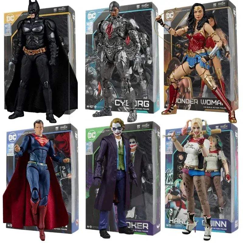 DC Justice League 20cm Action Figures Set Premium Collectible - ToylandEU