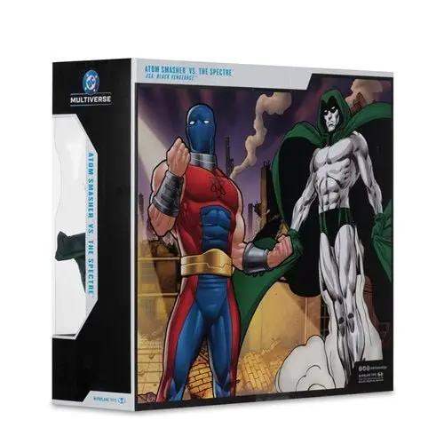 DC Multiverse Atom Smasher Megafig vs. The Spectre JSA: Black Vengeance Action Figure 2-Pack - ToyShnip