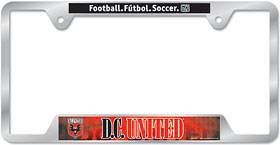 DC United Metal License Plate Frame Durable Chrome Finish - ToylandEU