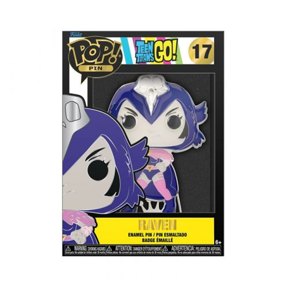 POP Pins | Raven Character Pin | Enamel Finish Metal Backing | 4 Inch