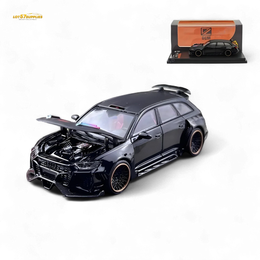  DCM Audi RS6 Wagon Metallic Black 1:64 -  ToylandEU™