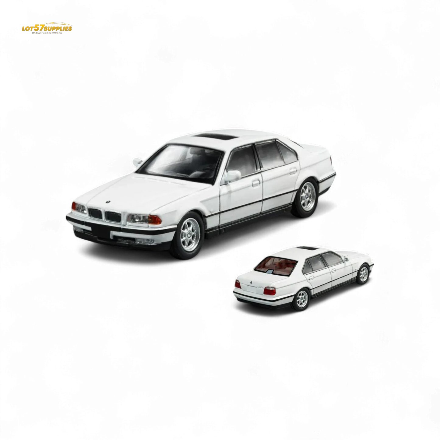 DCM BMW E38 740iL 7-Series in White 1:64 - ToylandEU