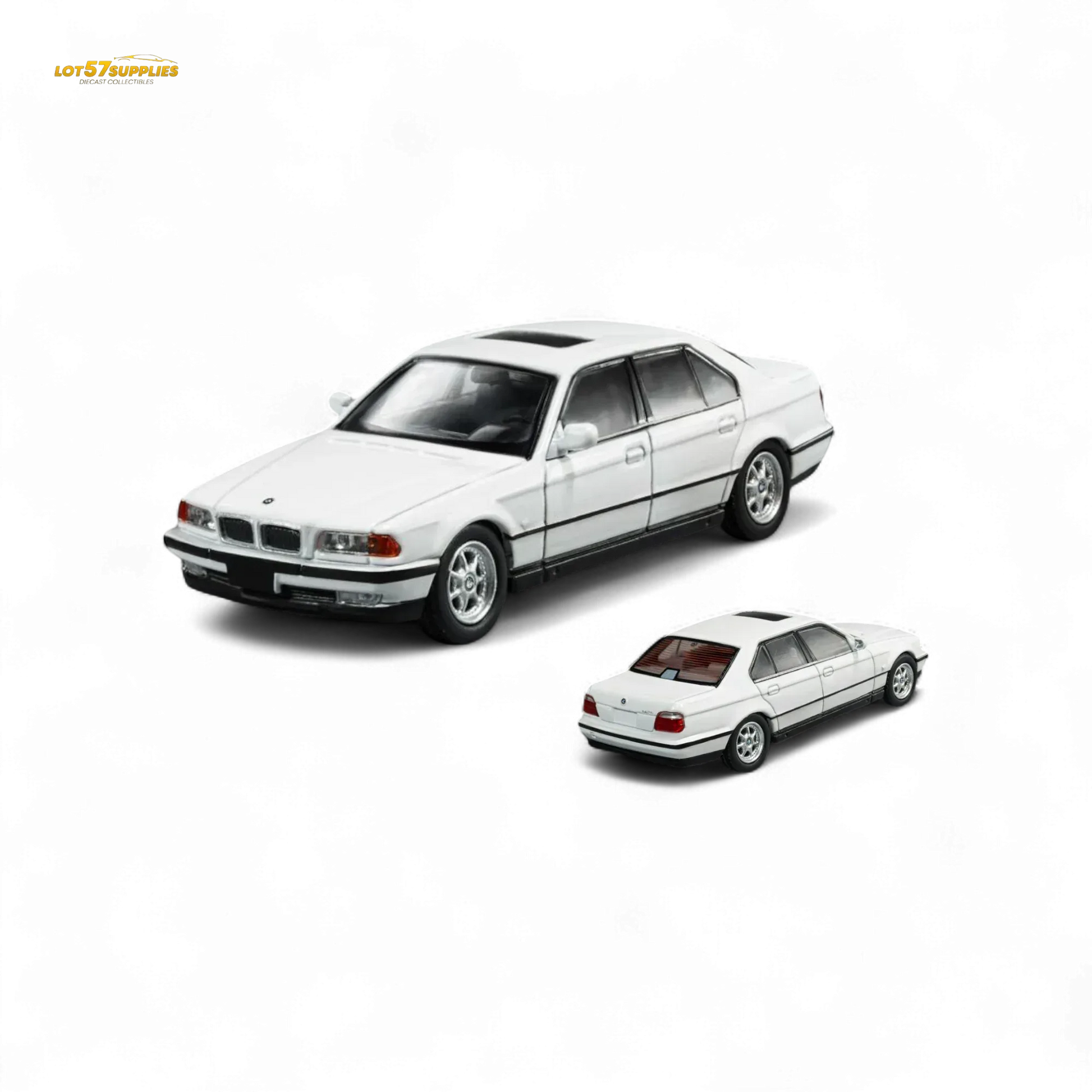 DCM BMW E38 740iL 7-Series in White 1:64 - ToylandEU