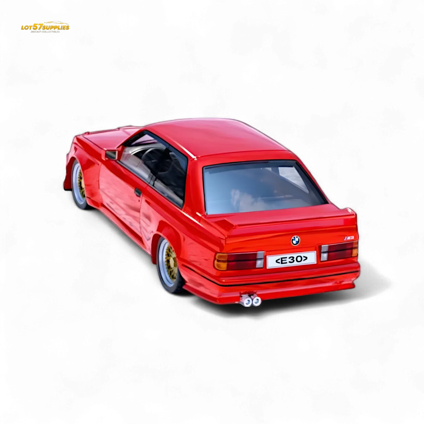 DCM BMW M3 E30 in Red - Gold Wheels 1:64 - ToylandEU