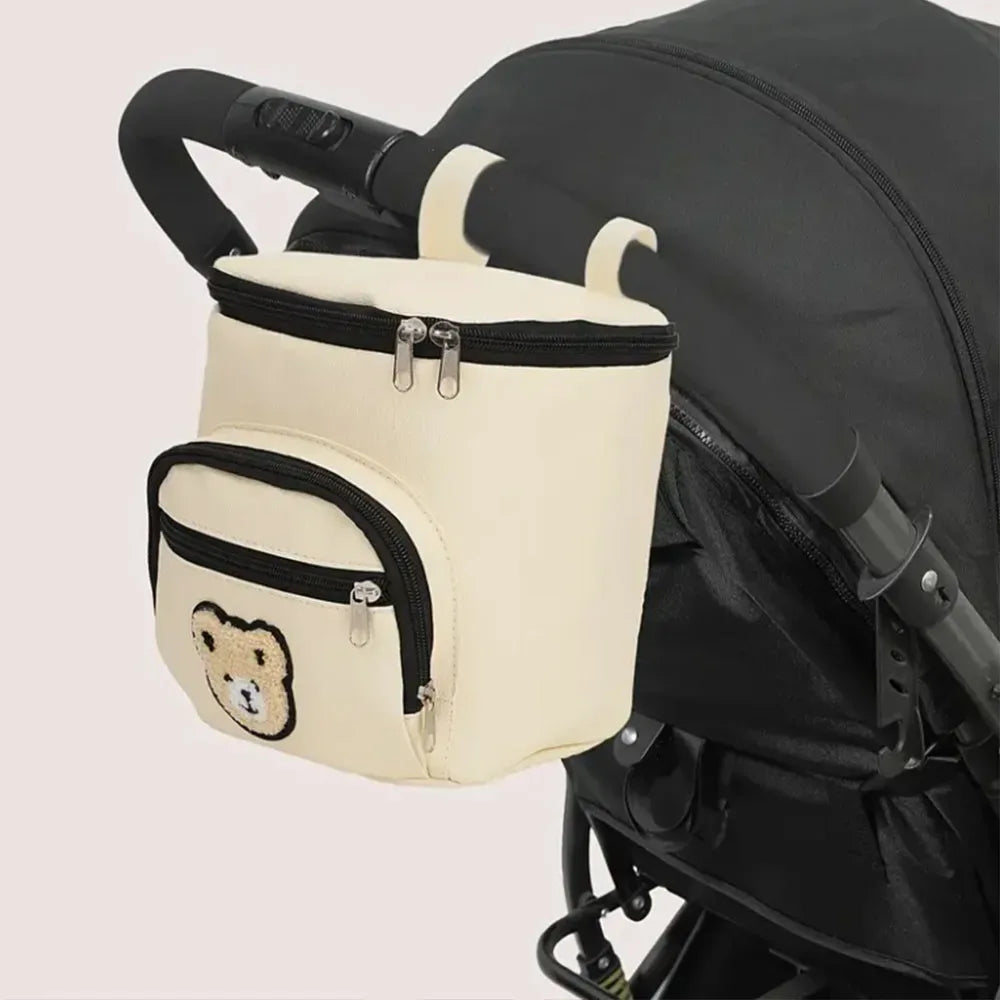 DDAXMM Bear-Shaped Diaper Bag With Bottle Holders And High Capacity For Parents - ToylandEU