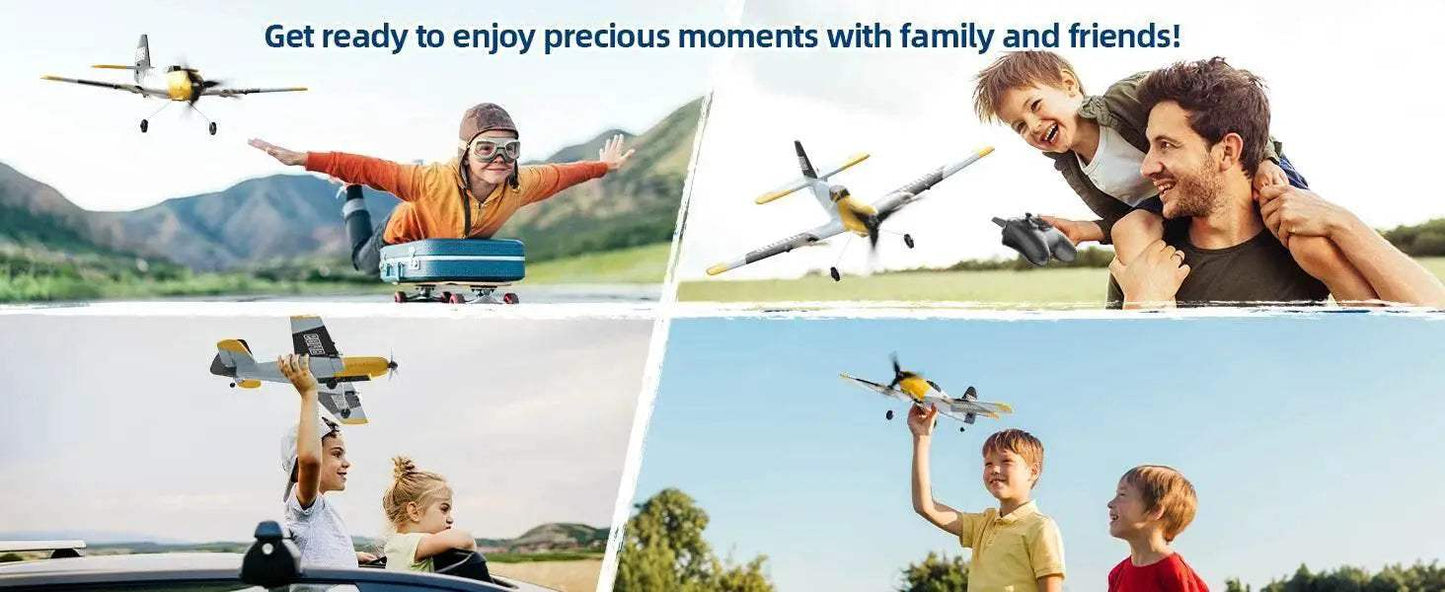 DEERC RC Plane BF-109 Easy Fly Glider for Kids Adults - ToylandEU