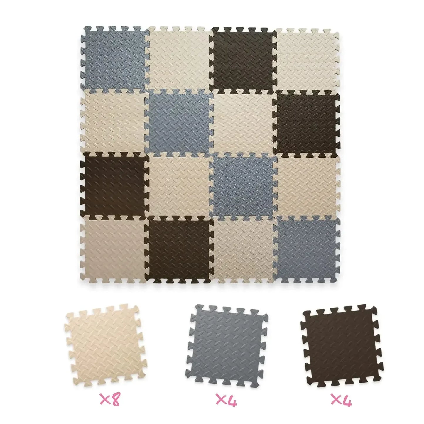 DHDHCN Puzzle Mat 16 Piece Educational EVA Foam 30x30cm for Kids - ToylandEU