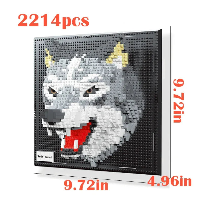 DIY 3D Animal Block Art Wall Frame Gift For Adults - ToylandEU