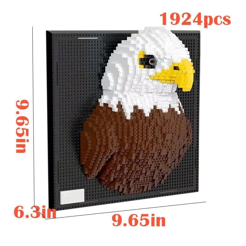 DIY 3D Animal Block Art Wall Frame Gift For Adults - ToylandEU