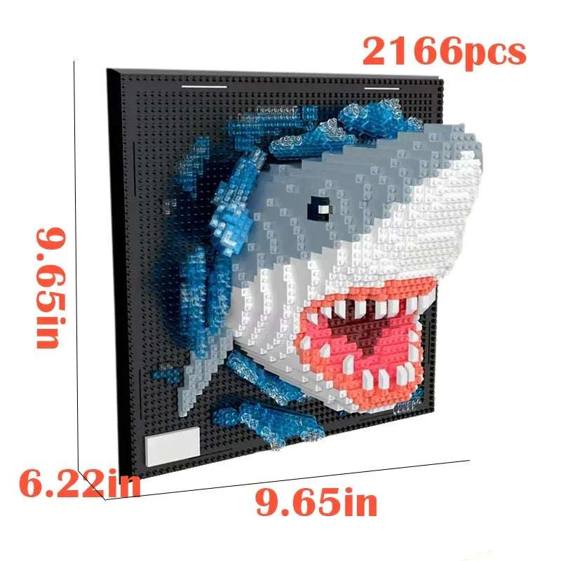 DIY 3D Animal Block Art Wall Frame Gift For Adults - ToylandEU