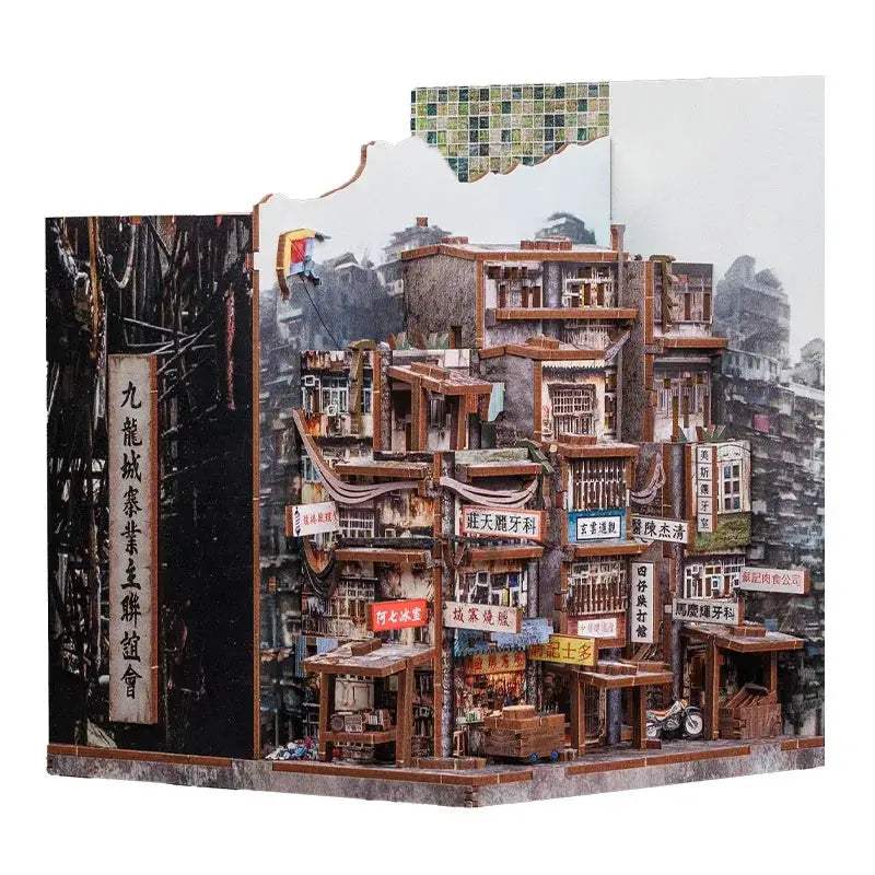 DIY 3D Dollhouse Bookends With LED Light Wooden Puzzle Kit - ToylandEU
